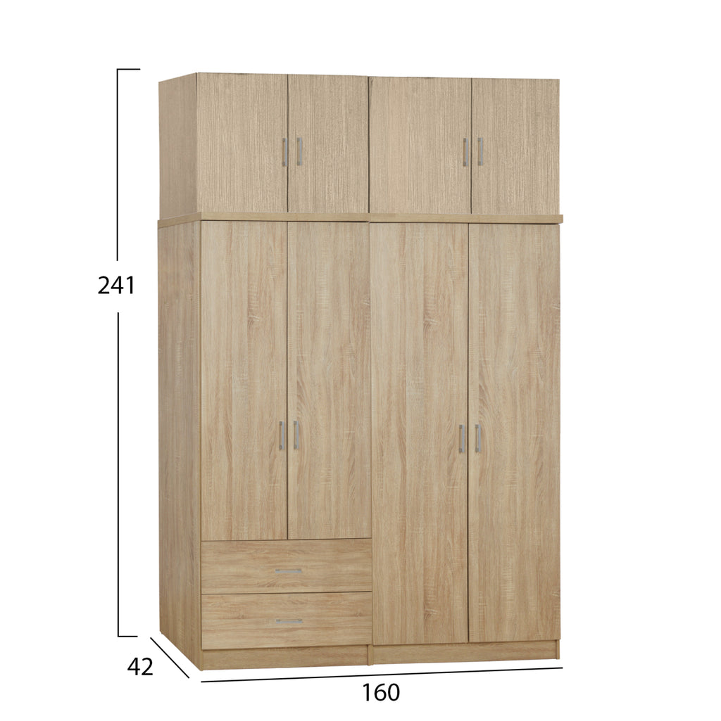 ΝΤΟΥΛΑΠΑ 4-ΦΥΛΛΗ ΜΕ ΠΑΤΑΡΙ & ΣΥΡΤΑΡΙΑ JENNA HM11355.02 ΜΕΛΑΜΙΝΗ SONAMA 160x42x241Υ