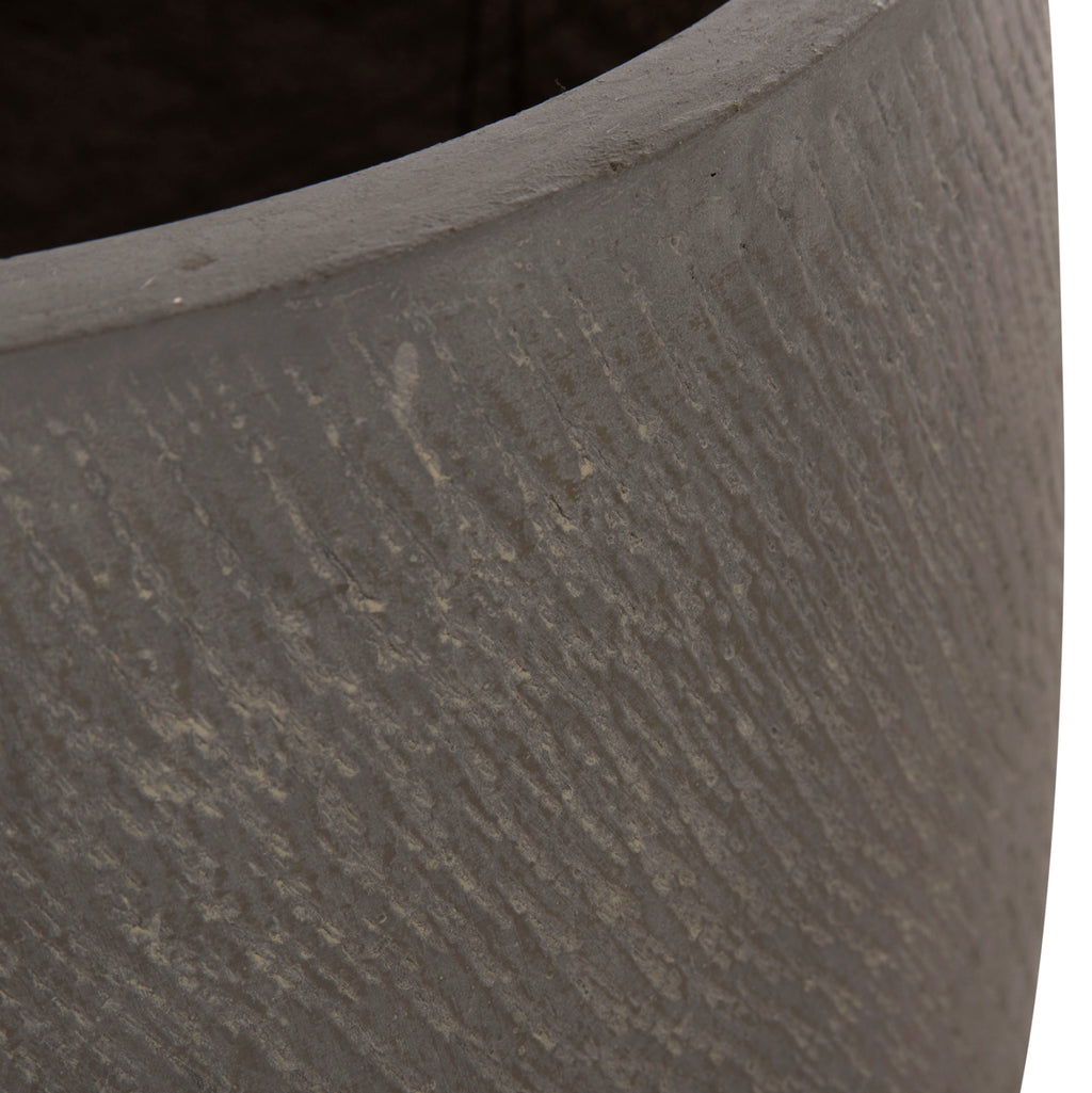 ΣΕΤ 4ΤΜΧ ΓΛΑΣΤΡΕΣ ΣΤΡΟΓΓΥΛΕΣ GARDENER HM4726 FIBERCLAY ΓΚΡΙΖΟΠΡΑΣΙΝΟ Φ52x55Υεκ