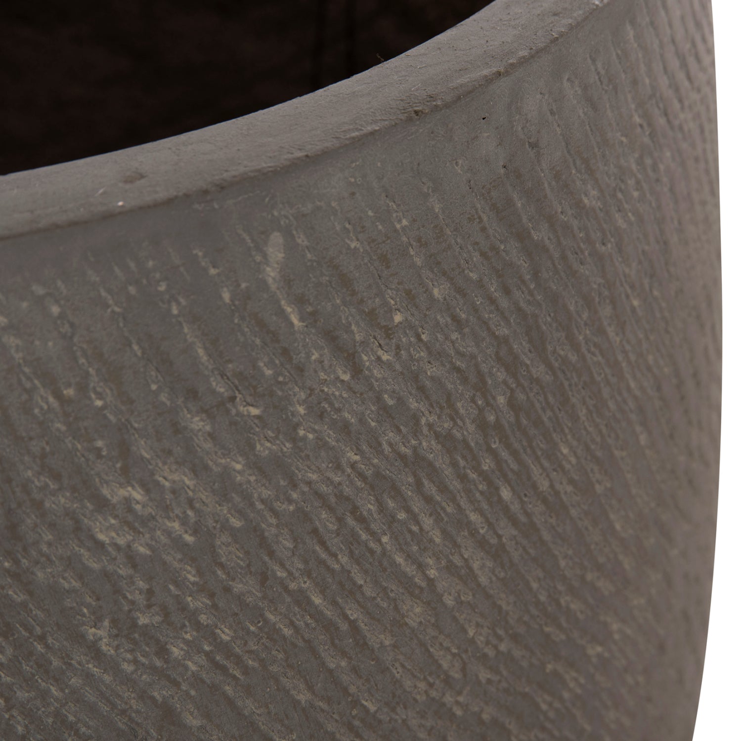 ΣΕΤ 4ΤΜΧ ΓΛΑΣΤΡΕΣ ΣΤΡΟΓΓΥΛΕΣ GARDENER HM4726 FIBERCLAY ΓΚΡΙΖΟΠΡΑΣΙΝΟ Φ52x55Υεκ