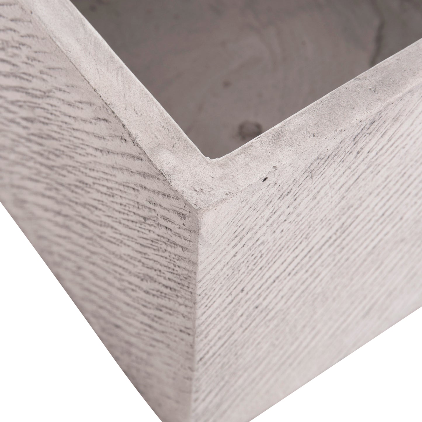 ΣΕΤ 4ΤΜΧ ΓΛΑΣΤΡΕΣ ΤΕΤΡΑΓΩΝΕΣ GARDENER HM4730 FIBERCLAY ΓΚΡΙ CEMENT 37x37x32Υεκ.