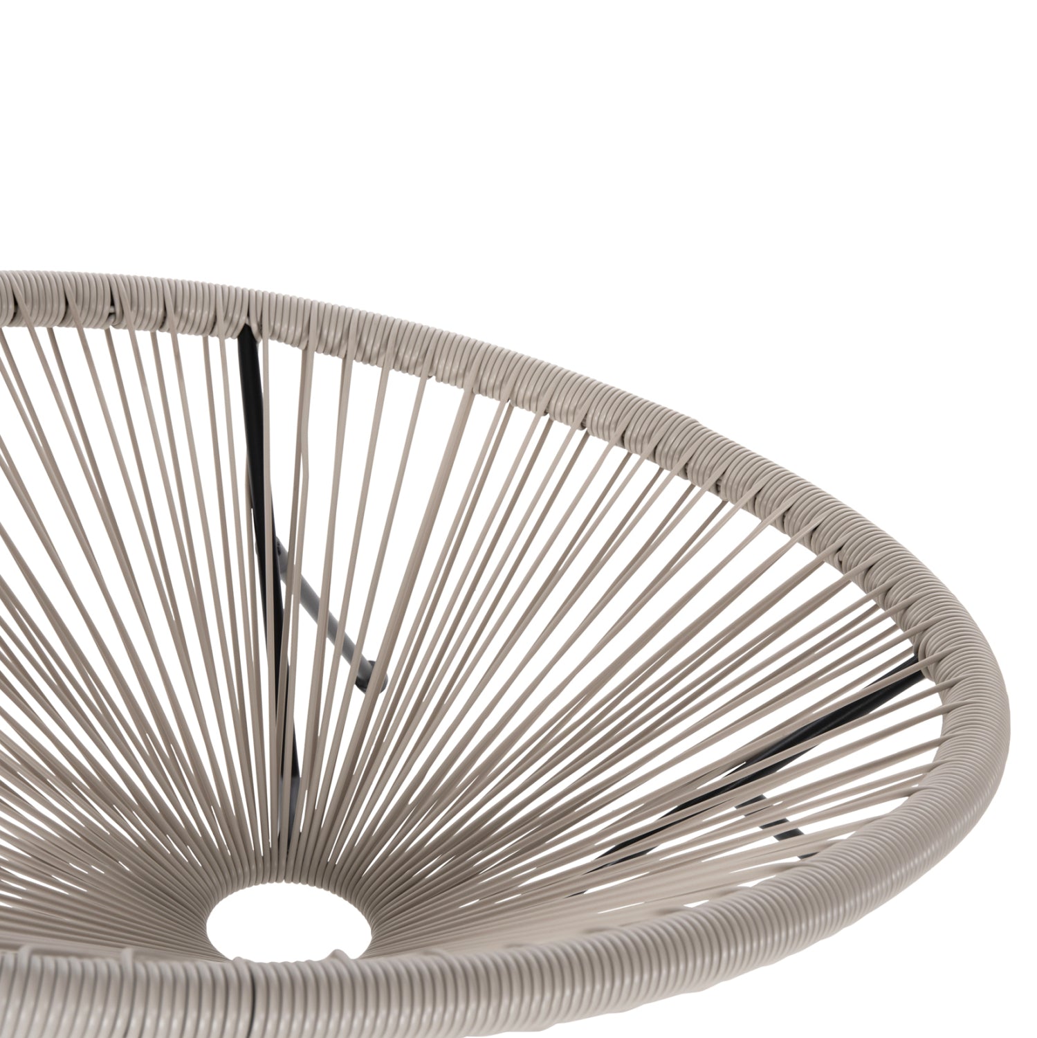 ΣΕΤ ΕΞΩΤΕΡΙΚΟΥ ΧΩΡΟΥ 3ΤΜΧ ACAPULCO HM11861.03 P.E.RATTAN ΕΚΡΟΥ-ΜΕΤΑΛΛΟ ΣΕ ΜΑΥΡΟ