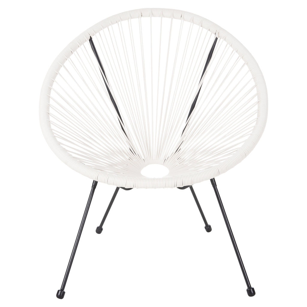 ΣΕΤ ΕΞΩΤΕΡΙΚΟΥ ΧΩΡΟΥ 3ΤΜΧ ACAPULCO HM11861.12 P.E.RATTAN ΛΕΥΚΟ-ΜΕΤΑΛΛΟ ΣΕ ΜΑΥΡΟ