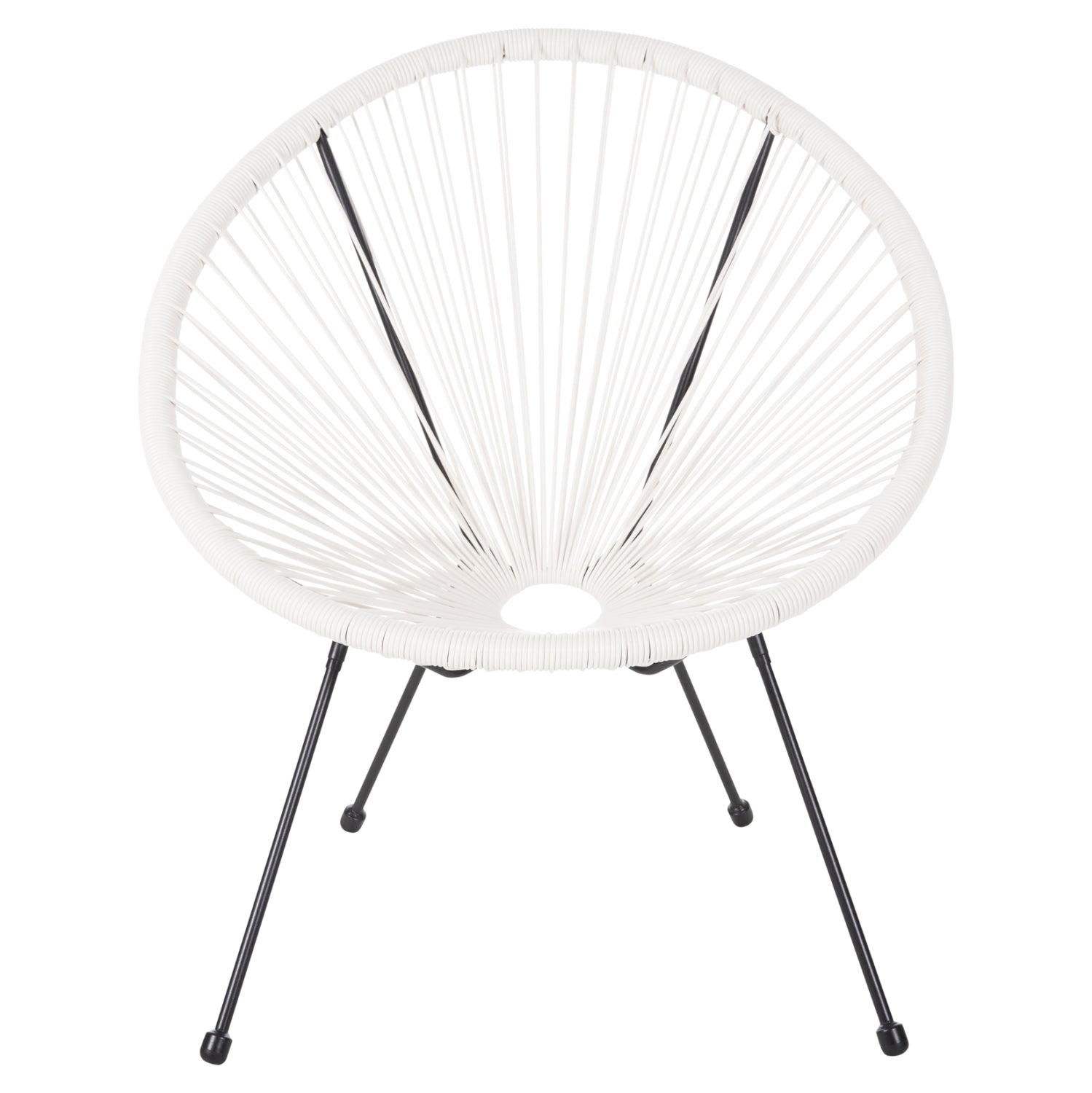 ΣΕΤ ΕΞΩΤΕΡΙΚΟΥ ΧΩΡΟΥ 3ΤΜΧ ACAPULCO HM11861.12 P.E.RATTAN ΛΕΥΚΟ-ΜΕΤΑΛΛΟ ΣΕ ΜΑΥΡΟ