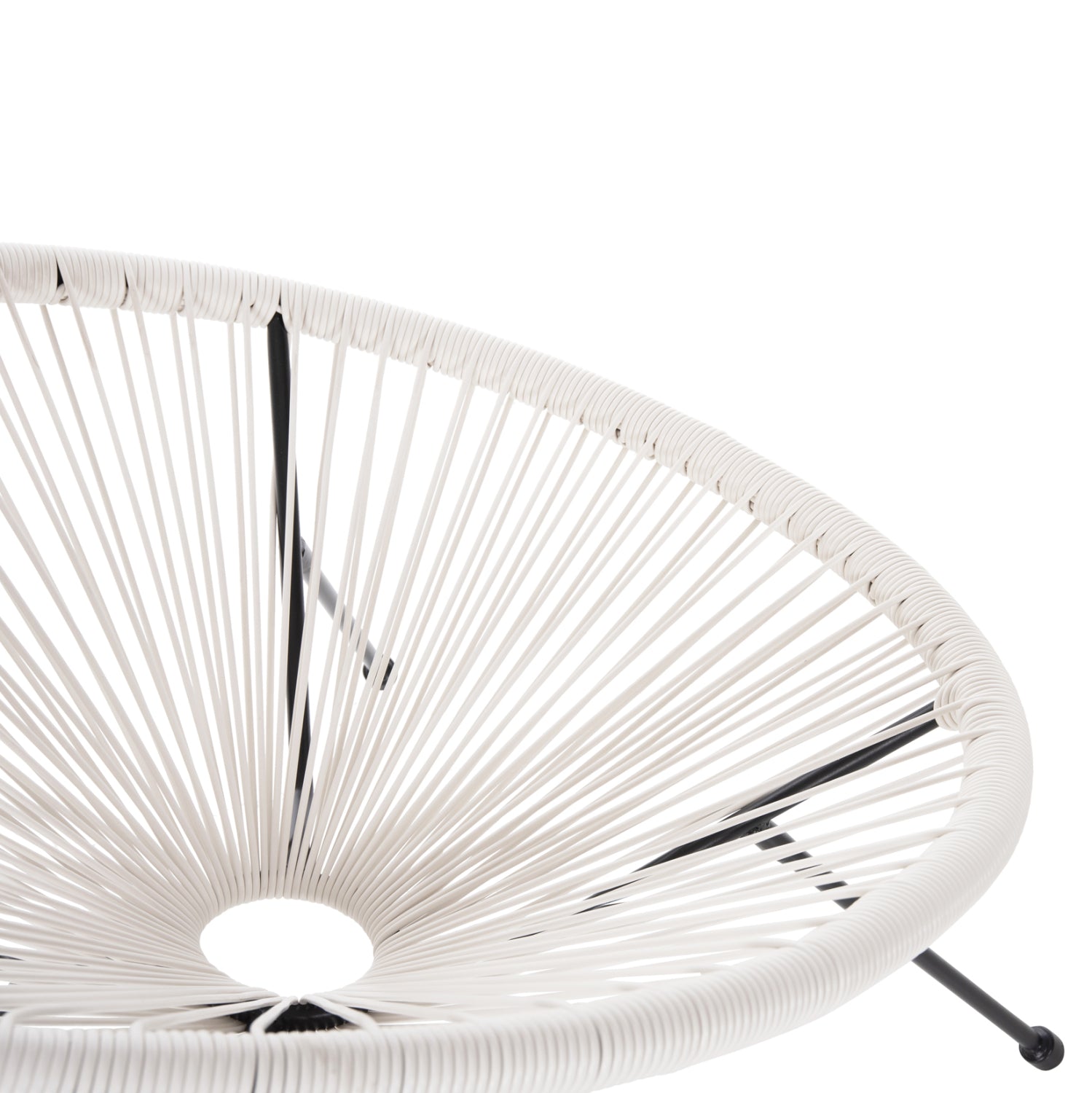 ΣΕΤ ΕΞΩΤΕΡΙΚΟΥ ΧΩΡΟΥ 3ΤΜΧ ACAPULCO HM11861.12 P.E.RATTAN ΛΕΥΚΟ-ΜΕΤΑΛΛΟ ΣΕ ΜΑΥΡΟ