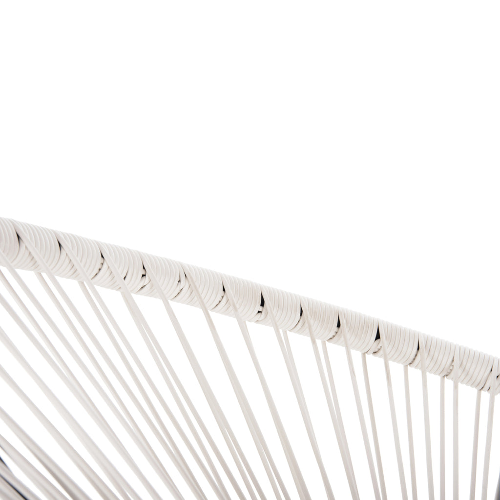 ΣΕΤ ΕΞΩΤΕΡΙΚΟΥ ΧΩΡΟΥ 3ΤΜΧ ACAPULCO HM11861.12 P.E.RATTAN ΛΕΥΚΟ-ΜΕΤΑΛΛΟ ΣΕ ΜΑΥΡΟ