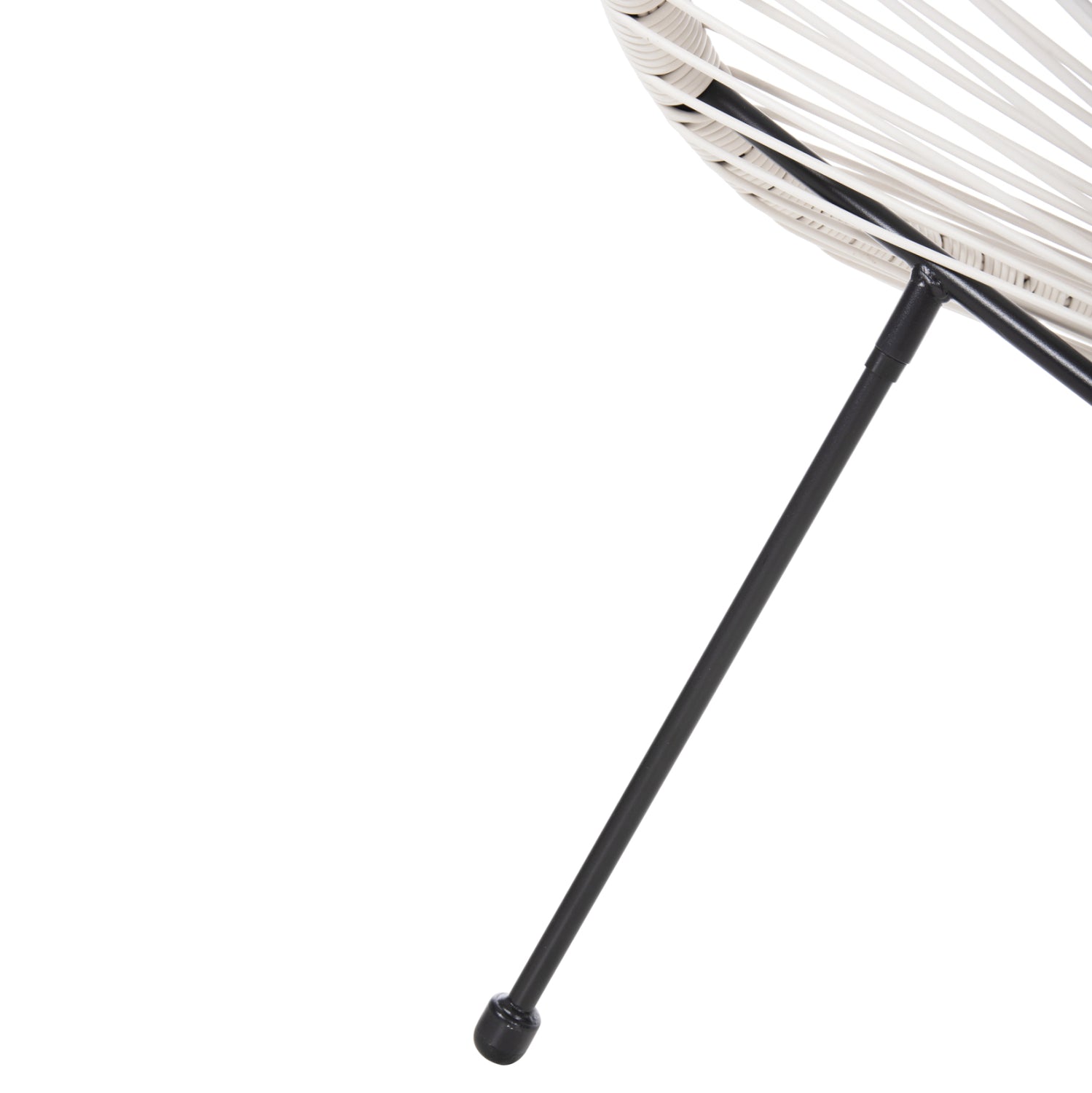 ΣΕΤ ΕΞΩΤΕΡΙΚΟΥ ΧΩΡΟΥ 3ΤΜΧ ACAPULCO HM11861.12 P.E.RATTAN ΛΕΥΚΟ-ΜΕΤΑΛΛΟ ΣΕ ΜΑΥΡΟ