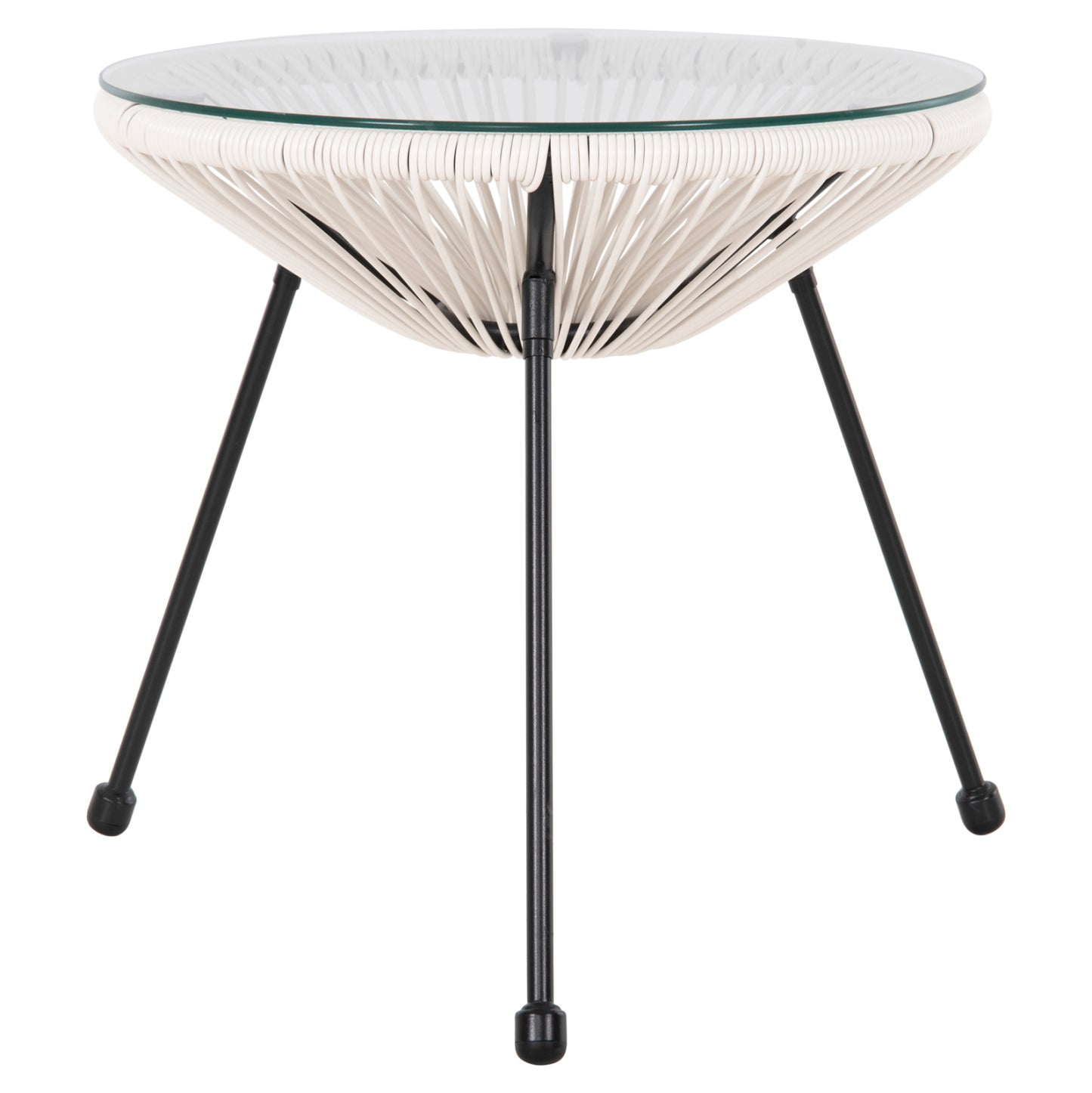 ΣΕΤ ΕΞΩΤΕΡΙΚΟΥ ΧΩΡΟΥ 3ΤΜΧ ACAPULCO HM11861.12 P.E.RATTAN ΛΕΥΚΟ-ΜΕΤΑΛΛΟ ΣΕ ΜΑΥΡΟ