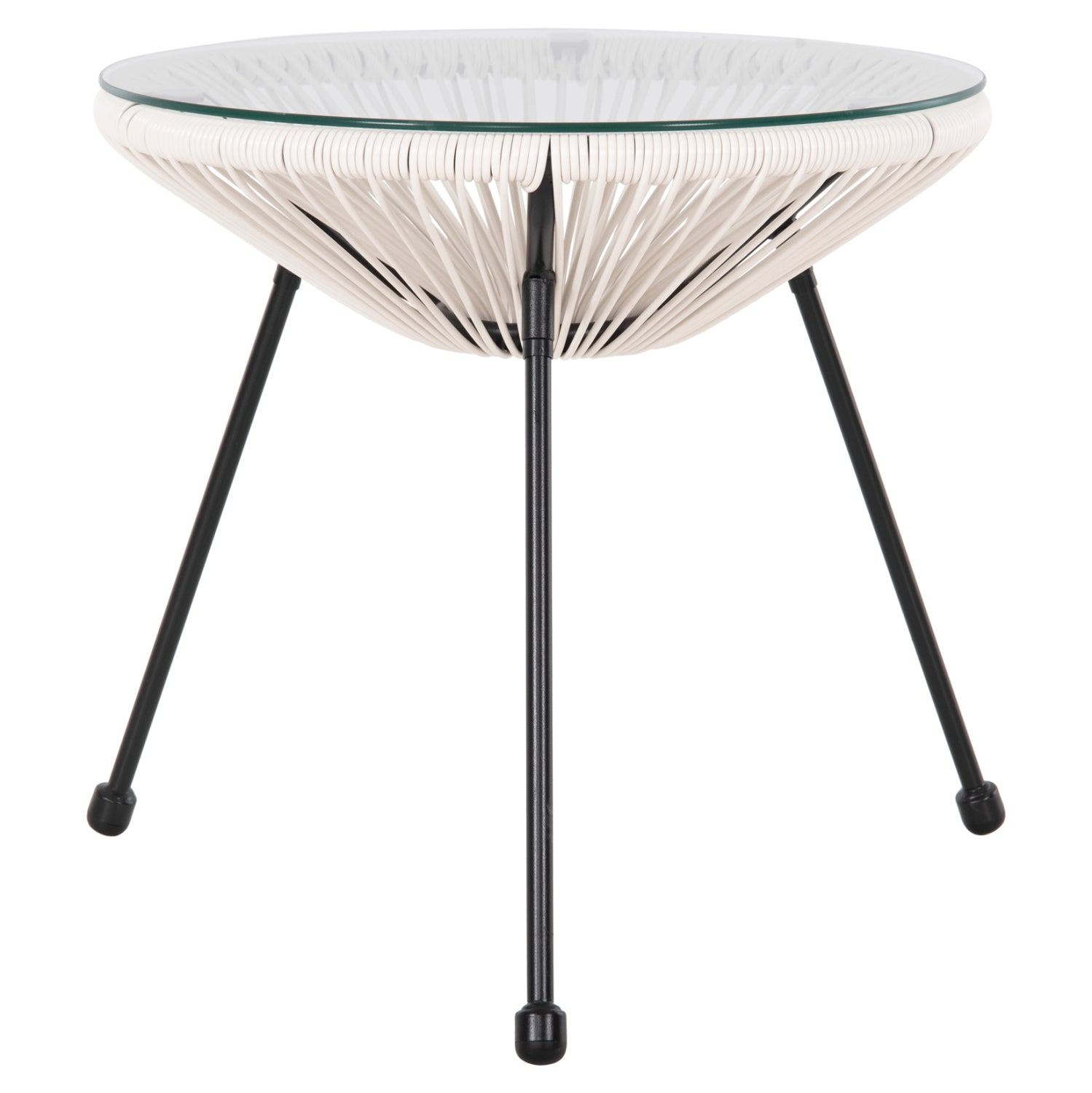 ΣΕΤ ΕΞΩΤΕΡΙΚΟΥ ΧΩΡΟΥ 3ΤΜΧ ACAPULCO HM11861.12 P.E.RATTAN ΛΕΥΚΟ-ΜΕΤΑΛΛΟ ΣΕ ΜΑΥΡΟ