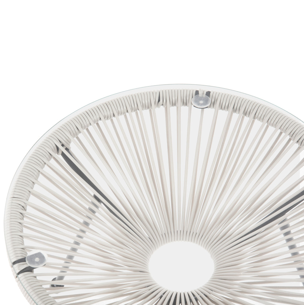 ΣΕΤ ΕΞΩΤΕΡΙΚΟΥ ΧΩΡΟΥ 3ΤΜΧ ACAPULCO HM11861.12 P.E.RATTAN ΛΕΥΚΟ-ΜΕΤΑΛΛΟ ΣΕ ΜΑΥΡΟ