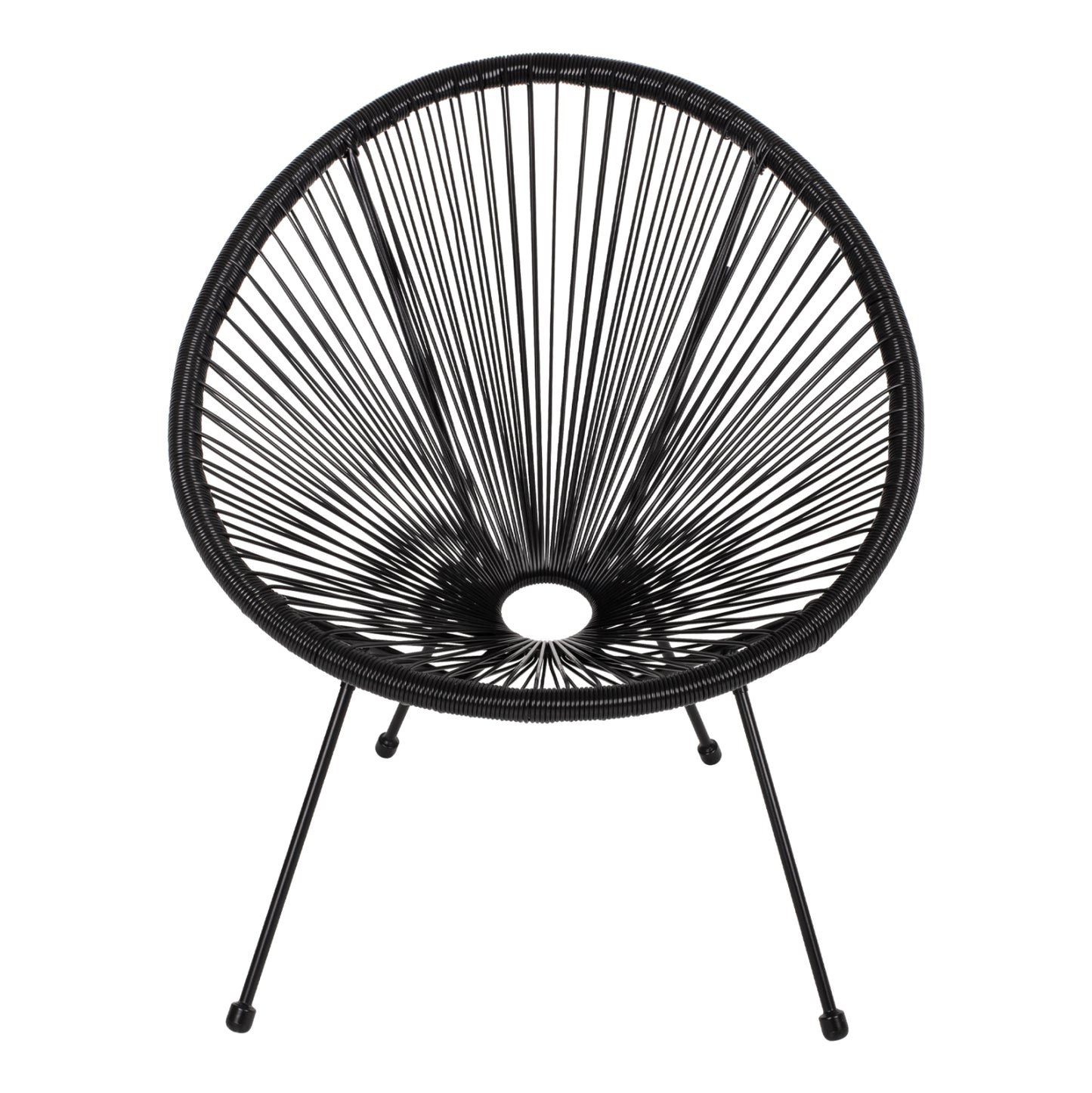 ΣΕΤ ΕΞΩΤΕΡΙΚΟΥ ΧΩΡΟΥ 3ΤΜΧ ACAPULCO HM21101 P.E.RATTAN-ΜΕΤΑΛΛΟ ΣΕ ΜΑΥΡΟ