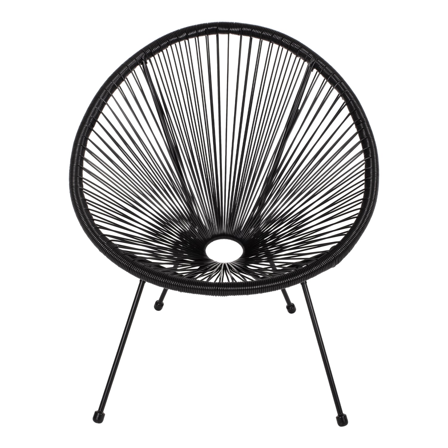 ΣΕΤ ΕΞΩΤΕΡΙΚΟΥ ΧΩΡΟΥ 3ΤΜΧ ACAPULCO HM21101 P.E.RATTAN-ΜΕΤΑΛΛΟ ΣΕ ΜΑΥΡΟ