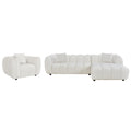ΣΕΤ ΚΑΝΑΠΕΣ ΓΩΝΙΑ (ΔΕΞΙΑ)-ΠΟΛΥΘΡΟΝΑ LOUNGE LYKKE HM10820.02R ΕΚΡΟΥ ΥΦΑΣΜΑ