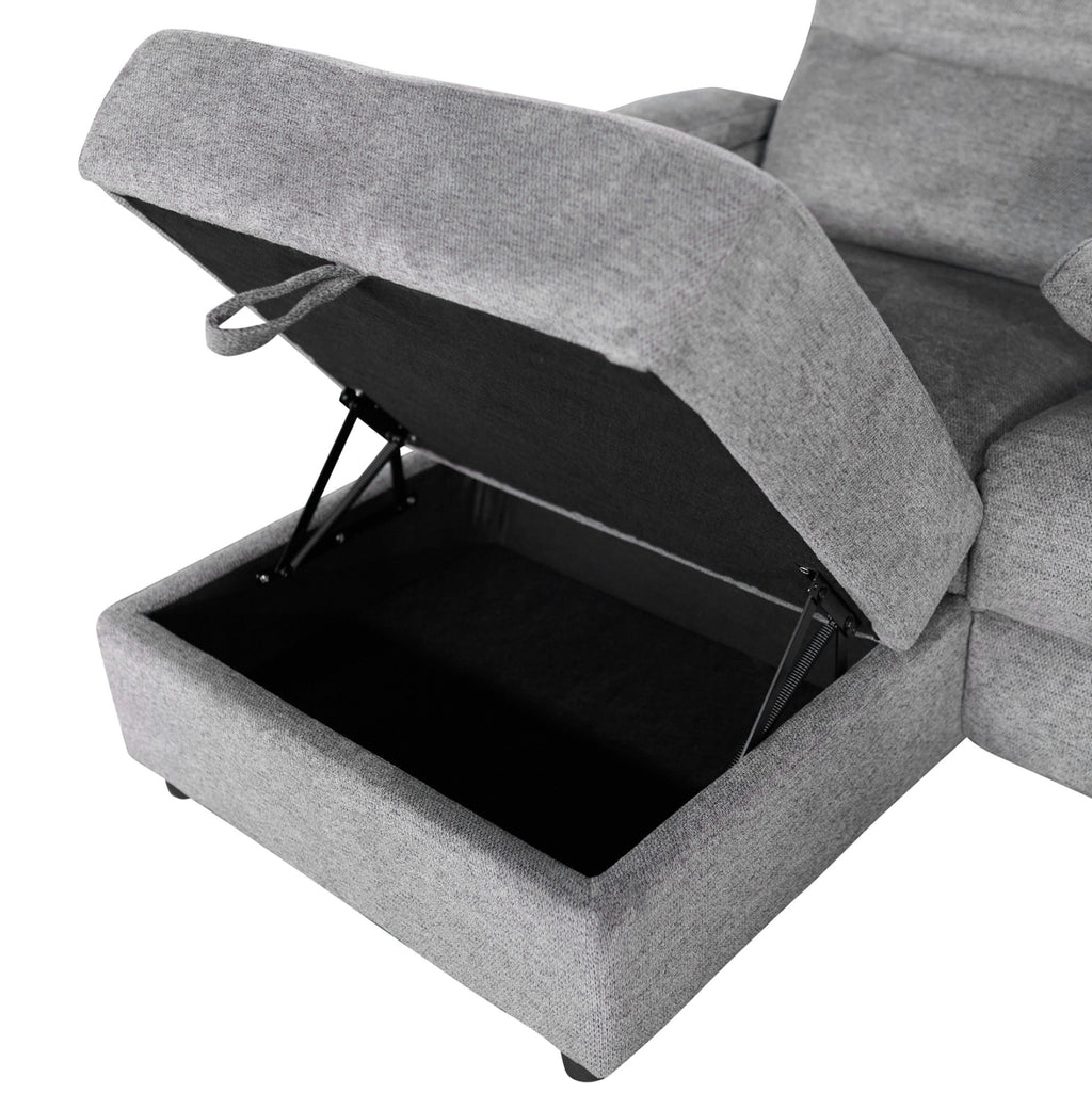ΣΕΤ ΚΑΝΑΠΕΣ-ΠΟΛΥΘΡΟΝΑ RELAX SYNTHIA HM10735.03 ΓΚΡΙ ΥΦΑΣΜΑ-ΗΛ.ΑΝΑΚΛΙΣΗ [L]