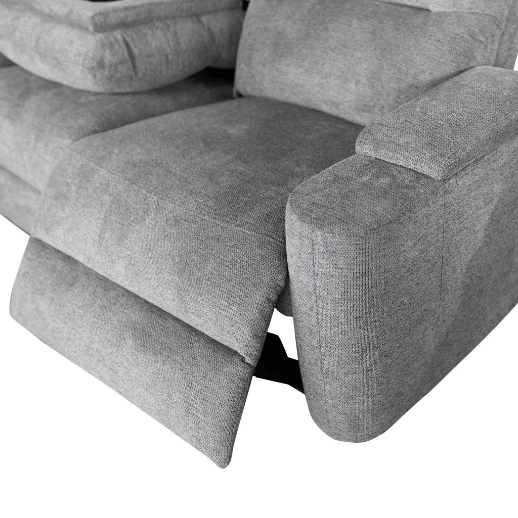 ΣΕΤ ΚΑΝΑΠΕΣ-ΠΟΛΥΘΡΟΝΑ RELAX SYNTHIA HM10735.03 ΓΚΡΙ ΥΦΑΣΜΑ-ΗΛ.ΑΝΑΚΛΙΣΗ [L]
