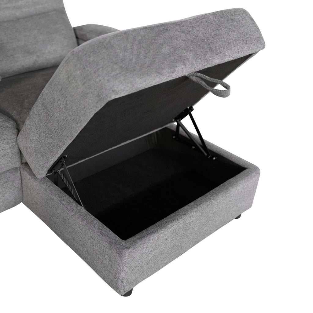 ΣΕΤ ΚΑΝΑΠΕΣ-ΠΟΛΥΘΡΟΝΑ RELAX SYNTHIA HM10736.03 ΓΚΡΙ ΥΦΑΣΜΑ-ΗΛ.ΑΝΑΚΛΙΣΗ [R]