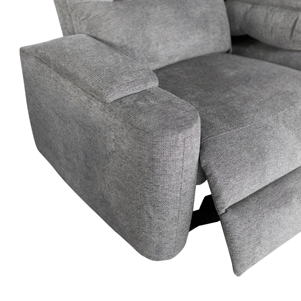 ΣΕΤ ΚΑΝΑΠΕΣ-ΠΟΛΥΘΡΟΝΑ RELAX SYNTHIA HM10736.03 ΓΚΡΙ ΥΦΑΣΜΑ-ΗΛ.ΑΝΑΚΛΙΣΗ [R]