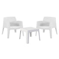 ΣΕΤ LOUNGE 3ΤΜΧ SLEEK HM21274.01 ΛΕΥΚΟ ΠΟΛΥΠΡΟΠΥΛΕΝΙΟ