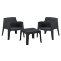 ΣΕΤ LOUNGE 3ΤΜΧ SLEEK HM21274.02 ΜΑΥΡΟ ΠΟΛΥΠΡΟΠΥΛΕΝΙΟ