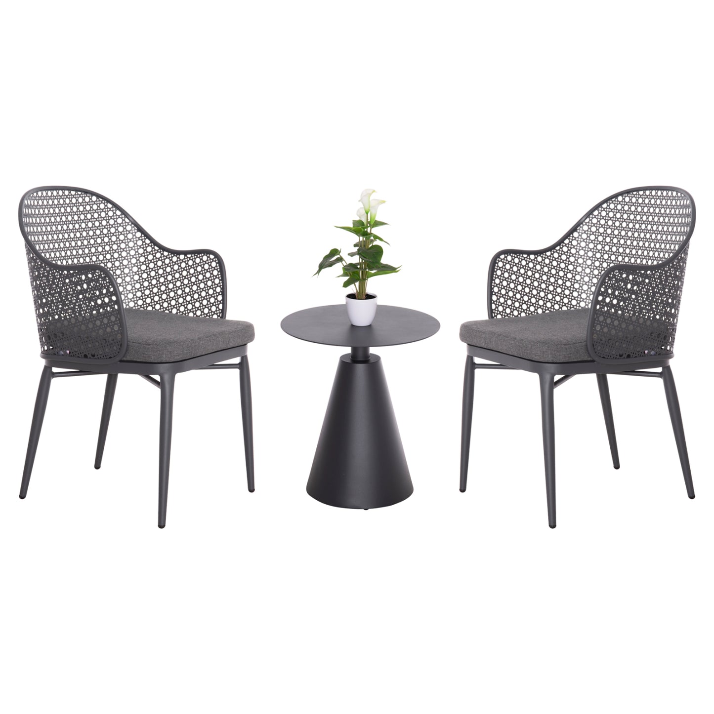ΣΕΤ LOUNGE 3TMX ΕΞ.ΧΩΡΟΥ OREGO HM21106.01 ΑΛΟΥΜΙΝΙΟ ΣΕ ΣΚΟΥΡΟ ΓΚΡΙ
