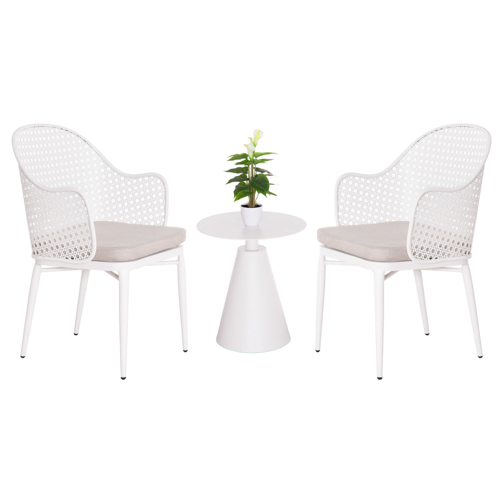 ΣΕΤ LOUNGE 3TMX ΕΞ.ΧΩΡΟΥ OREGO HM21106.02 ΑΛΟΥΜΙΝΙΟ ΣΕ ΛΕΥΚΟ