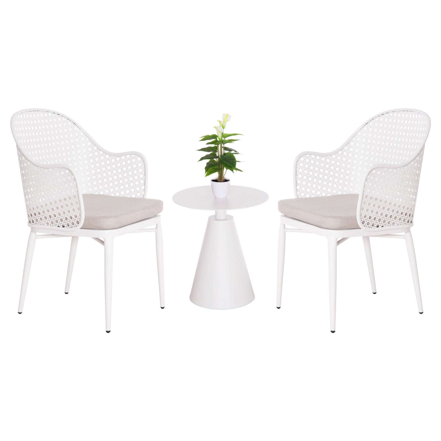 ΣΕΤ LOUNGE 3TMX ΕΞ.ΧΩΡΟΥ OREGO HM21106.02 ΑΛΟΥΜΙΝΙΟ ΣΕ ΛΕΥΚΟ
