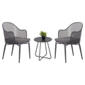 ΣΕΤ LOUNGE 3TMX ΕΞ.ΧΩΡΟΥ OREGO HM21107.01 ΑΛΟΥΜΙΝΙΟ & ΜΕΤΑΛΛΟ ΣΕ ΣΚΟΥΡΟ ΓΚΡΙ