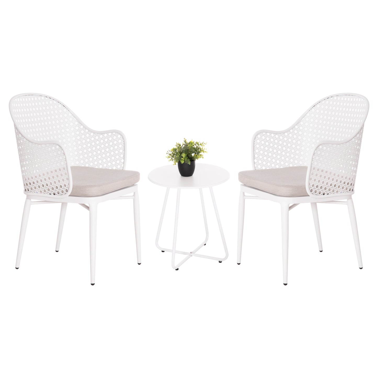 ΣΕΤ LOUNGE 3TMX ΕΞ.ΧΩΡΟΥ OREGO HM21107.02 ΑΛΟΥΜΙΝΙΟ & ΜΕΤΑΛΛΟ ΣΕ ΛΕΥΚΟ