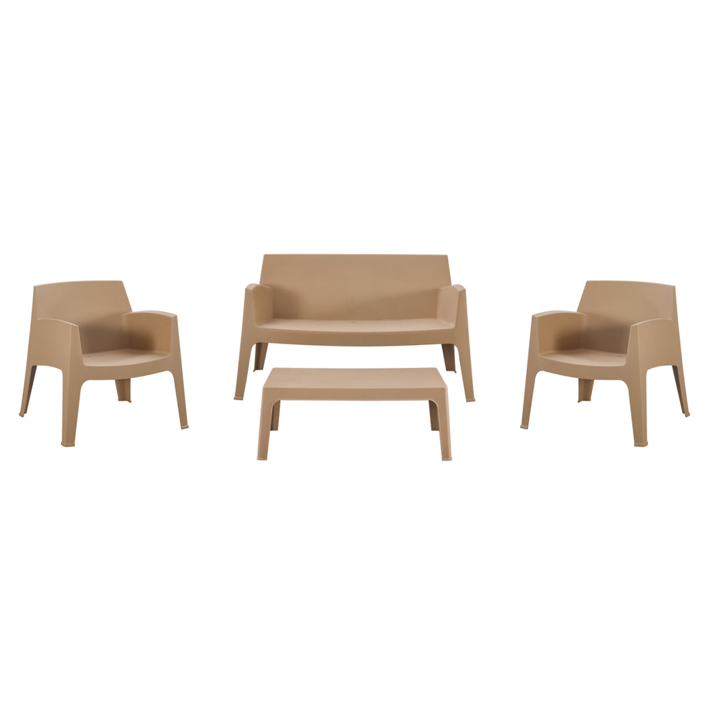 ΣΕΤ LOUNGE 4ΤΜΧ SLEEK HM21275.03 ΚΑΠΟΥΤΣΙΝΟ ΠΟΛΥΠΡΟΠΥΛΕΝΙΟ