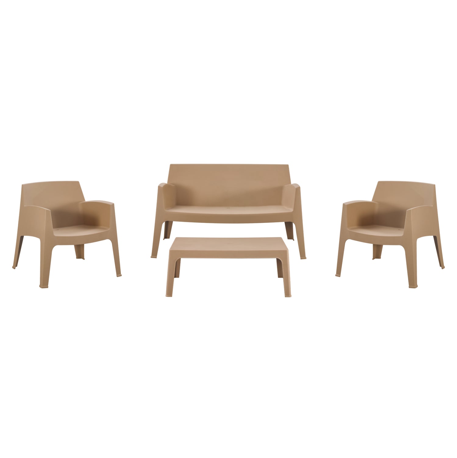 ΣΕΤ LOUNGE 4ΤΜΧ SLEEK HM21275.03 ΚΑΠΟΥΤΣΙΝΟ ΠΟΛΥΠΡΟΠΥΛΕΝΙΟ