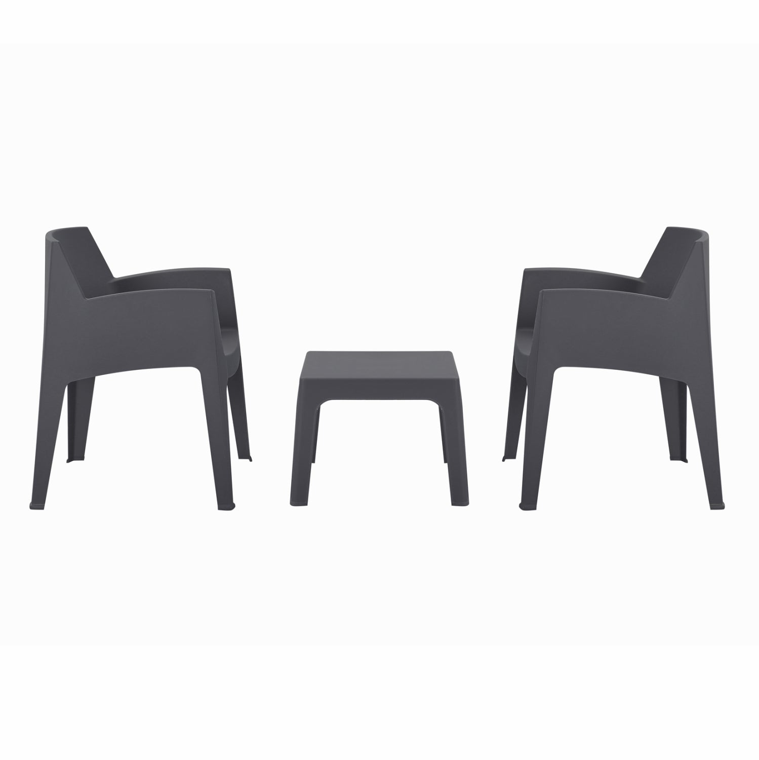 ΣΕΤ 3ΤΜΧ ΠΟΛΥΠΡΟΠΥΛΕΝΙΟΥ SLEEK HM21267.10 ΤΡΑΠΕΖΑΚΙ & 2 ΠΟΛΥΘΡΟΝΕΣ-ΓΚΡΙ