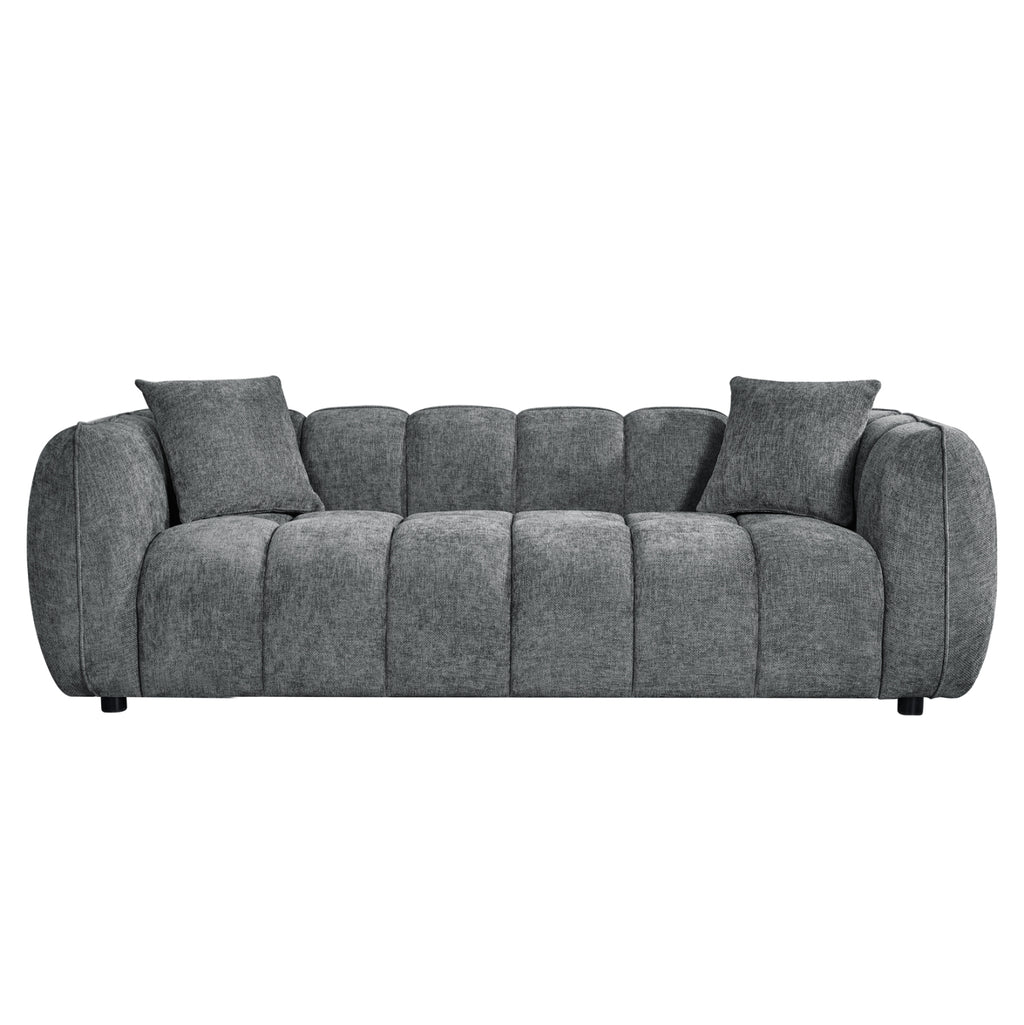 ΣΕΤ ΣΑΛΟΝΙ 3ΘΕΣΙΟΣ & 2ΘΕΣΙΟΣ LYKKE HM10812.01 ΓΚΡΙ ΥΦΑΣΜΑ