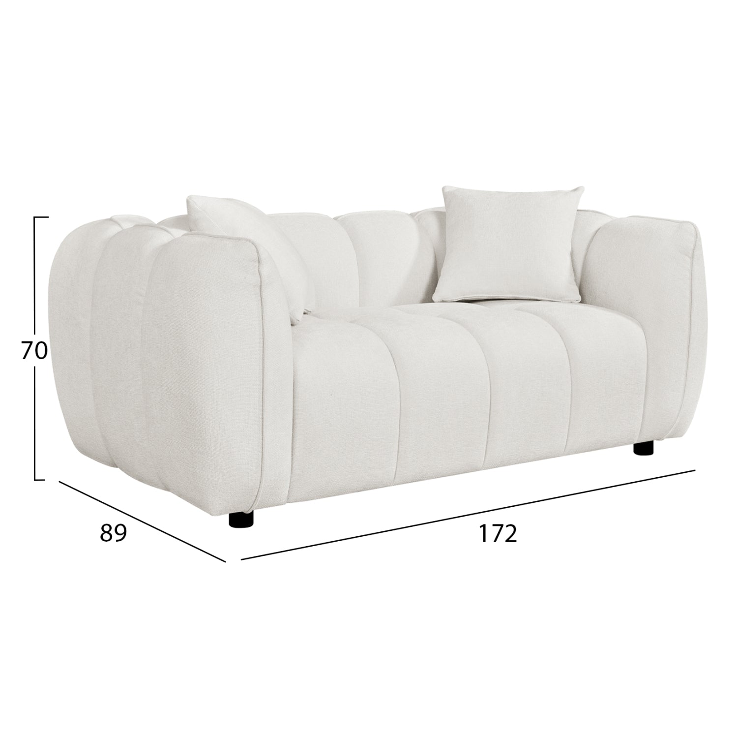 ΣΕΤ ΣΑΛΟΝΙ 3ΘΕΣΙΟΣ & 2ΘΕΣΙΟΣ LYKKE HM10812.02 ΕΚΡΟΥ ΥΦΑΣΜΑ