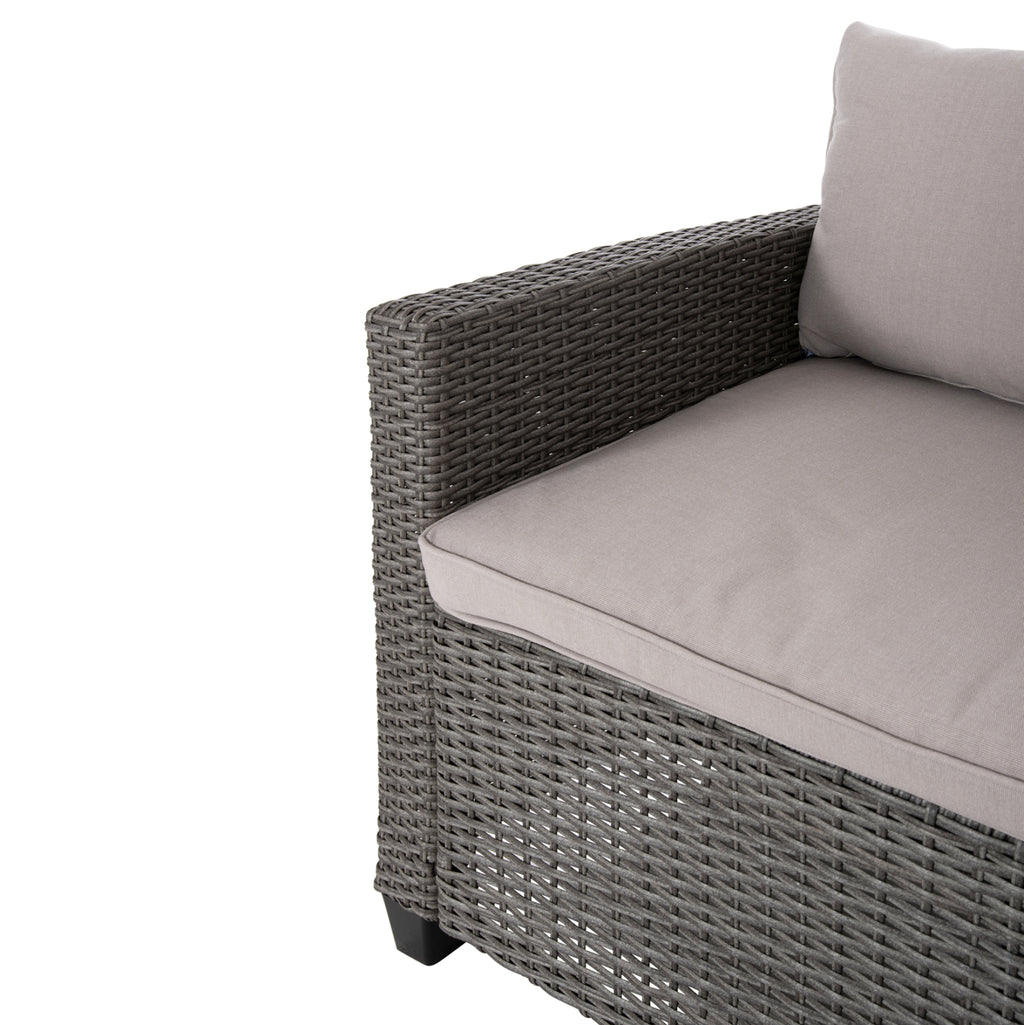 ΣΕΤ ΣΑΛΟΝΙ ΓΩΝΙΑ & ΤΡΑΠΕΖΙ CARSON HM6078.01 ΓΚΡΙ ΣΥΝΘ.RATTAN-ΜΑΞΙΛΑΡΙΑ