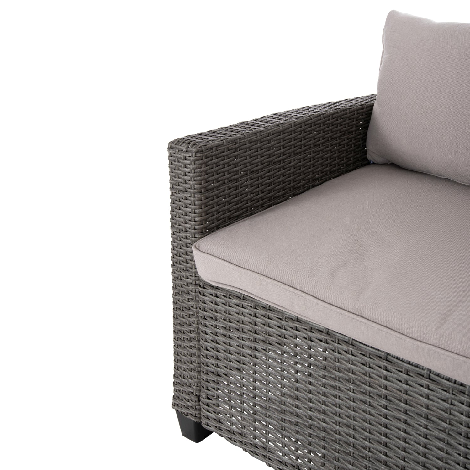 ΣΕΤ ΣΑΛΟΝΙ ΓΩΝΙΑ & ΤΡΑΠΕΖΙ CARSON HM6078.01 ΓΚΡΙ ΣΥΝΘ.RATTAN-ΜΑΞΙΛΑΡΙΑ