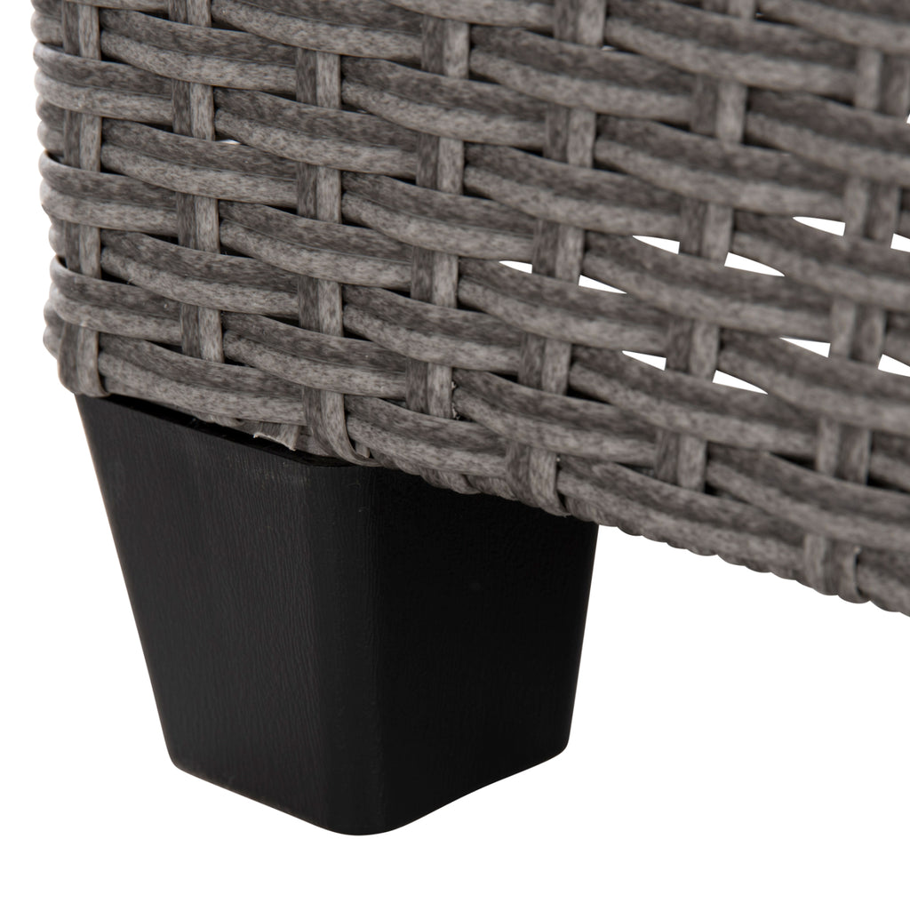 ΣΕΤ ΣΑΛΟΝΙ ΓΩΝΙΑ & ΤΡΑΠΕΖΙ CARSON HM6078.01 ΓΚΡΙ ΣΥΝΘ.RATTAN-ΜΑΞΙΛΑΡΙΑ