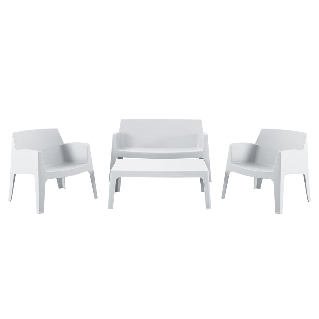 ΣΕΤ ΣΑΛΟΝΙ ΕΞ.ΧΩΡΟΥ 4ΤΜΧ SLEEK HM21268.01 ΛΕΥΚΟ ΠΟΛΥΠΡΟΠΥΛΕΝΙΟ