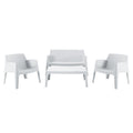 ΣΕΤ ΣΑΛΟΝΙ ΕΞ.ΧΩΡΟΥ 4ΤΜΧ SLEEK HM21268.01 ΛΕΥΚΟ ΠΟΛΥΠΡΟΠΥΛΕΝΙΟ