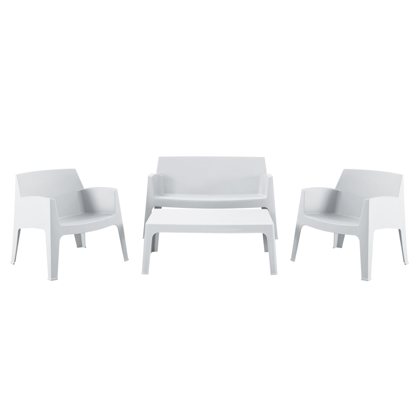 ΣΕΤ ΣΑΛΟΝΙ ΕΞ.ΧΩΡΟΥ 4ΤΜΧ SLEEK HM21268.01 ΛΕΥΚΟ ΠΟΛΥΠΡΟΠΥΛΕΝΙΟ