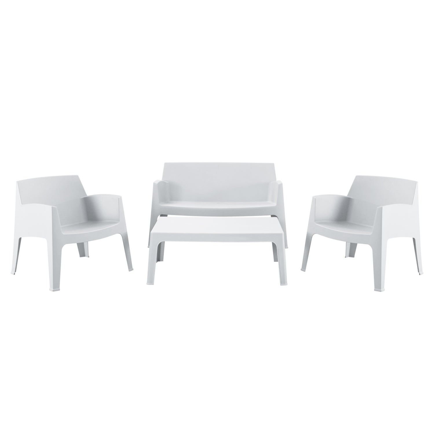 ΣΕΤ ΣΑΛΟΝΙ ΕΞ.ΧΩΡΟΥ 4ΤΜΧ SLEEK HM21268.01 ΛΕΥΚΟ ΠΟΛΥΠΡΟΠΥΛΕΝΙΟ