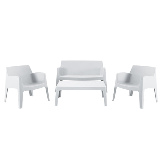 ΣΕΤ ΣΑΛΟΝΙ ΕΞ.ΧΩΡΟΥ 4ΤΜΧ SLEEK HM21268.01 ΛΕΥΚΟ ΠΟΛΥΠΡΟΠΥΛΕΝΙΟ
