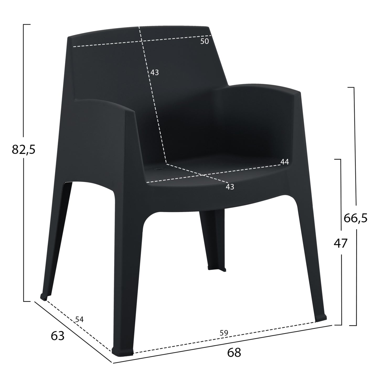 ΣΕΤ ΣΑΛΟΝΙ ΕΞ.ΧΩΡΟΥ 4ΤΜΧ SLEEK HM21268.02 ΜΑΥΡΟ ΠΟΛΥΠΡΟΠΥΛΕΝΙΟ