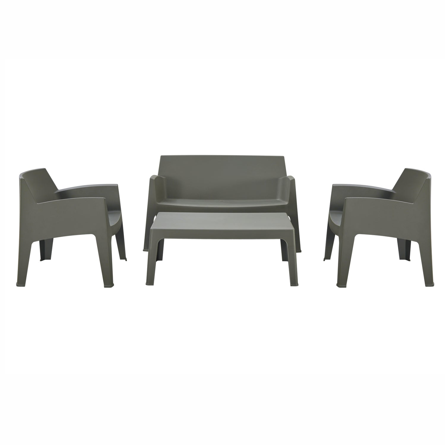 ΣΕΤ ΣΑΛΟΝΙ ΕΞ.ΧΩΡΟΥ 4ΤΜΧ SLEEK HM21268.05 DARK OLIVE GREEN ΠΟΛΥΠΡΟΠΥΛΕΝΙΟ