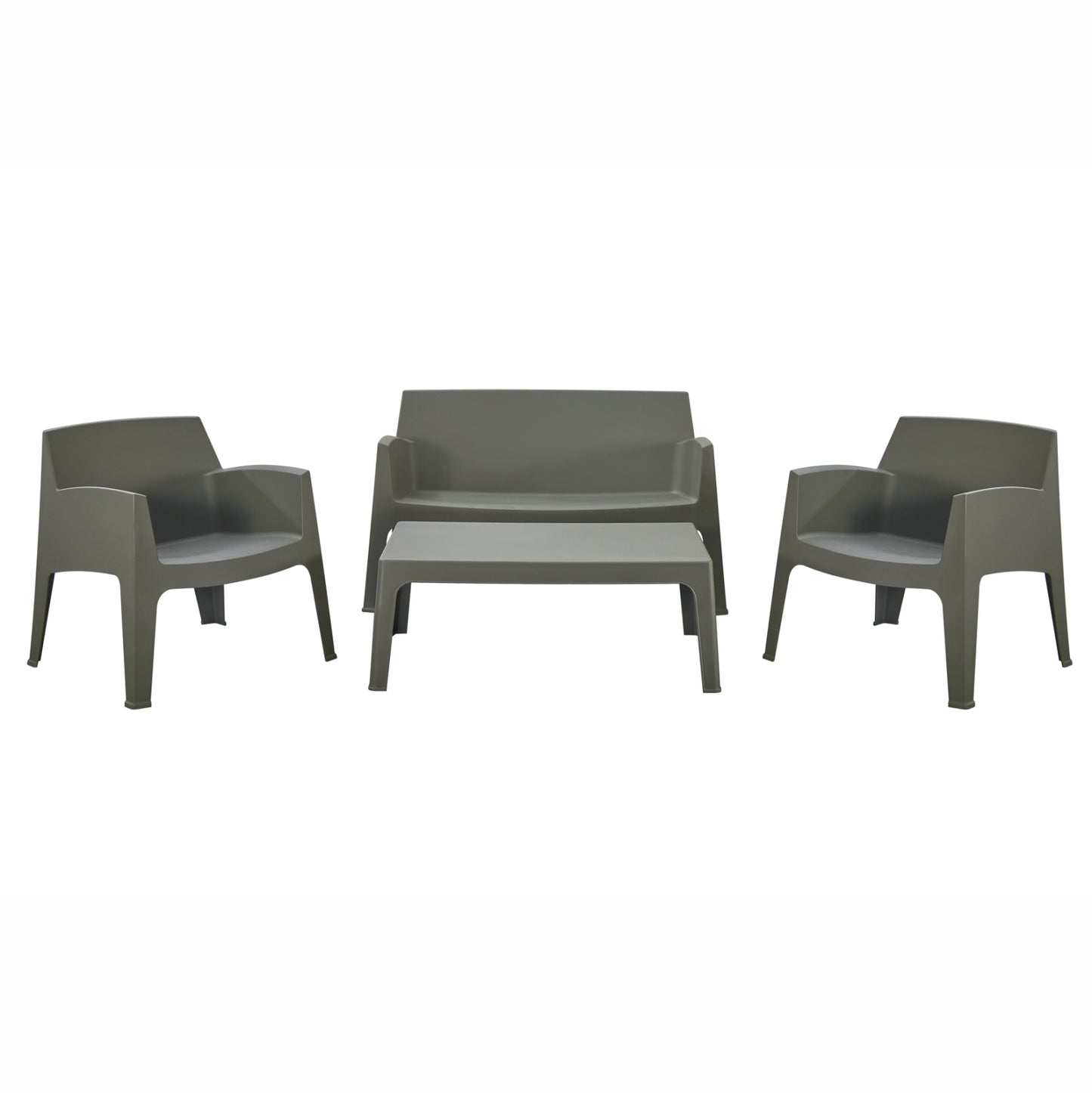 ΣΕΤ ΣΑΛΟΝΙ ΕΞ.ΧΩΡΟΥ 4ΤΜΧ SLEEK HM21268.05 DARK OLIVE GREEN ΠΟΛΥΠΡΟΠΥΛΕΝΙΟ