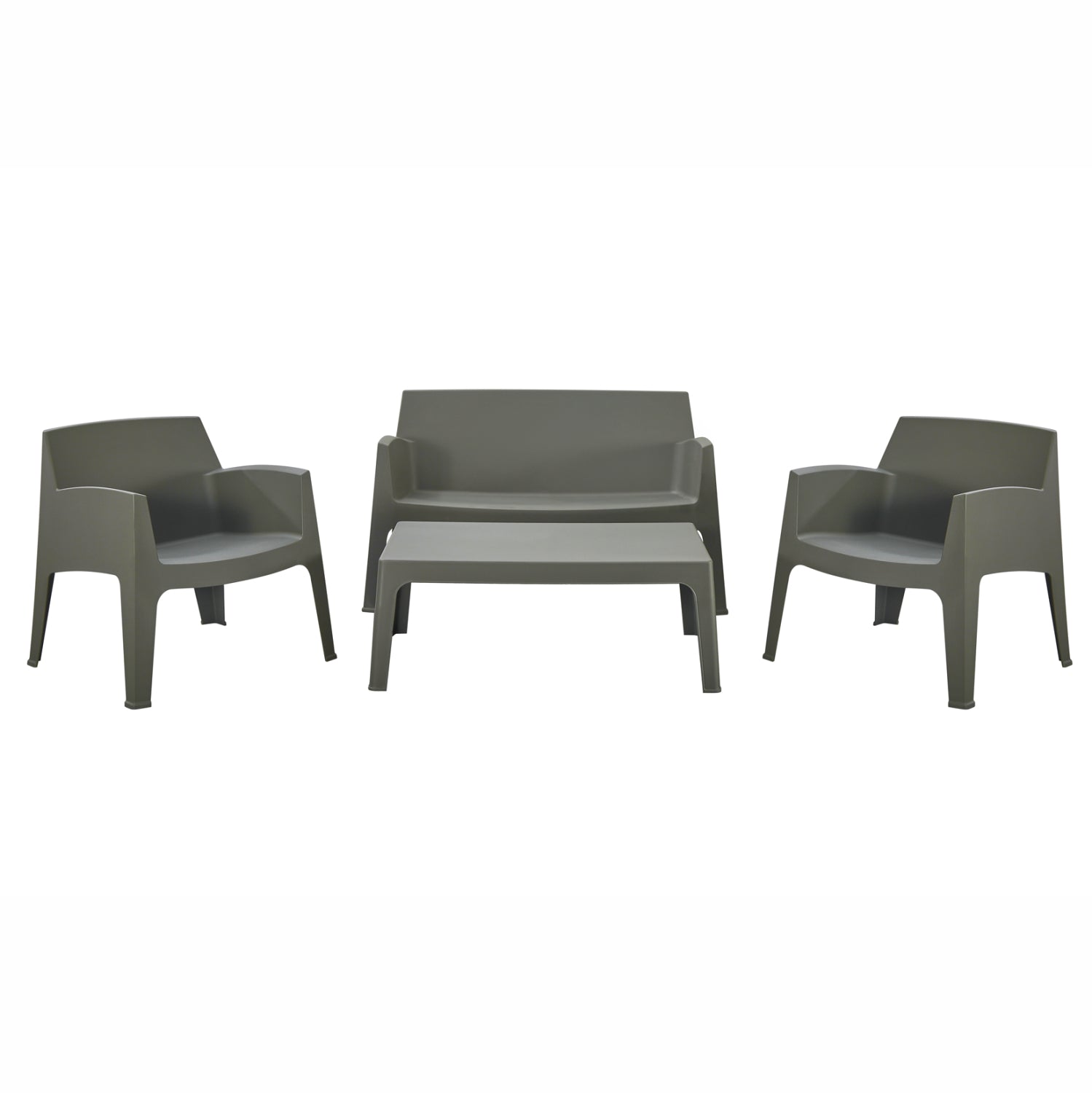 ΣΕΤ ΣΑΛΟΝΙ ΕΞ.ΧΩΡΟΥ 4ΤΜΧ SLEEK HM21268.05 DARK OLIVE GREEN ΠΟΛΥΠΡΟΠΥΛΕΝΙΟ
