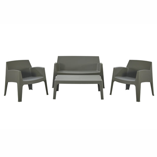 ΣΕΤ ΣΑΛΟΝΙ ΕΞ.ΧΩΡΟΥ 4ΤΜΧ SLEEK HM21268.05 DARK OLIVE GREEN ΠΟΛΥΠΡΟΠΥΛΕΝΙΟ