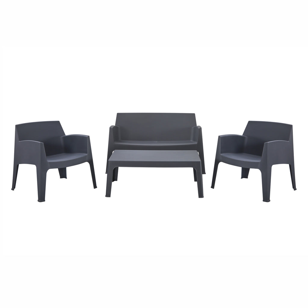 ΣΕΤ ΣΑΛΟΝΙ ΕΞ.ΧΩΡΟΥ 4ΤΜΧ SLEEK HM21268.10 ΓΚΡΙ ΠΟΛΥΠΡΟΠΥΛΕΝΙΟ