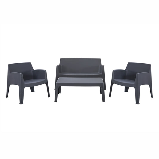 ΣΕΤ ΣΑΛΟΝΙ ΕΞ.ΧΩΡΟΥ 4ΤΜΧ SLEEK HM21268.10 ΓΚΡΙ ΠΟΛΥΠΡΟΠΥΛΕΝΙΟ