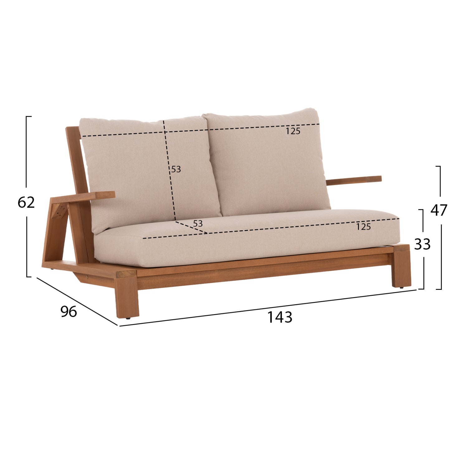 ΣΕΤ ΣΑΛΟΝΙ LOUNGE 4ΤΜΧ MIREX HM6521 ΞΥΛΟ ΑΚΑΚΙΑΣ--ΠΟΛΥΕΣΤΕΡΙΚΑ ΜΑΞΙΛΑΡΙΑ ΕΚΡΟΥ