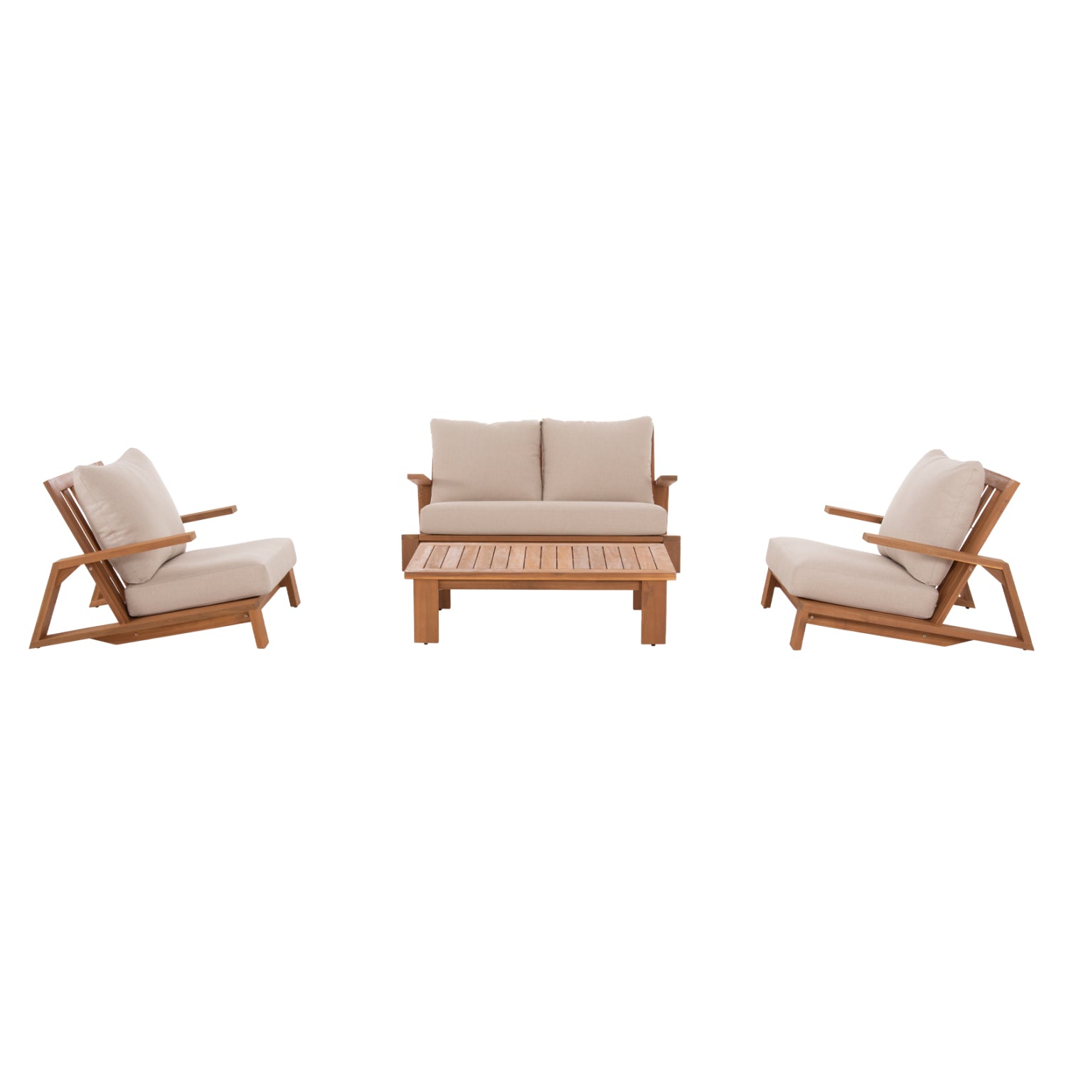 ΣΕΤ ΣΑΛΟΝΙ LOUNGE 4ΤΜΧ MIREX HM6521 ΞΥΛΟ ΑΚΑΚΙΑΣ--ΠΟΛΥΕΣΤΕΡΙΚΑ ΜΑΞΙΛΑΡΙΑ ΕΚΡΟΥ