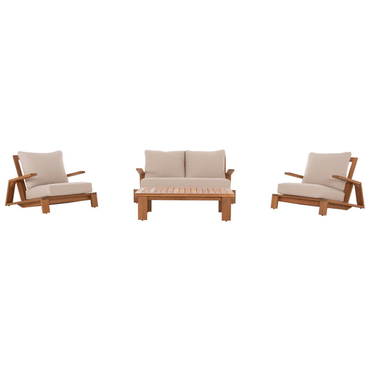 ΣΕΤ ΣΑΛΟΝΙ LOUNGE 4ΤΜΧ MIREX HM6521 ΞΥΛΟ ΑΚΑΚΙΑΣ--ΠΟΛΥΕΣΤΕΡΙΚΑ ΜΑΞΙΛΑΡΙΑ ΕΚΡΟΥ
